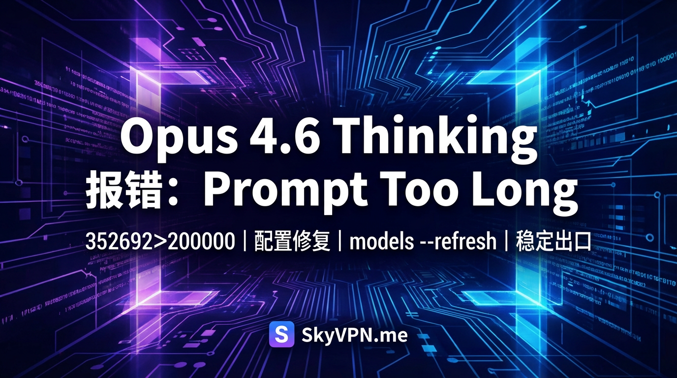 [解决] opencode 使用 antigravity-claude-opus-4-6-thinking 模型报错 prompt is too long: 352692 tokens > 200000 maximum